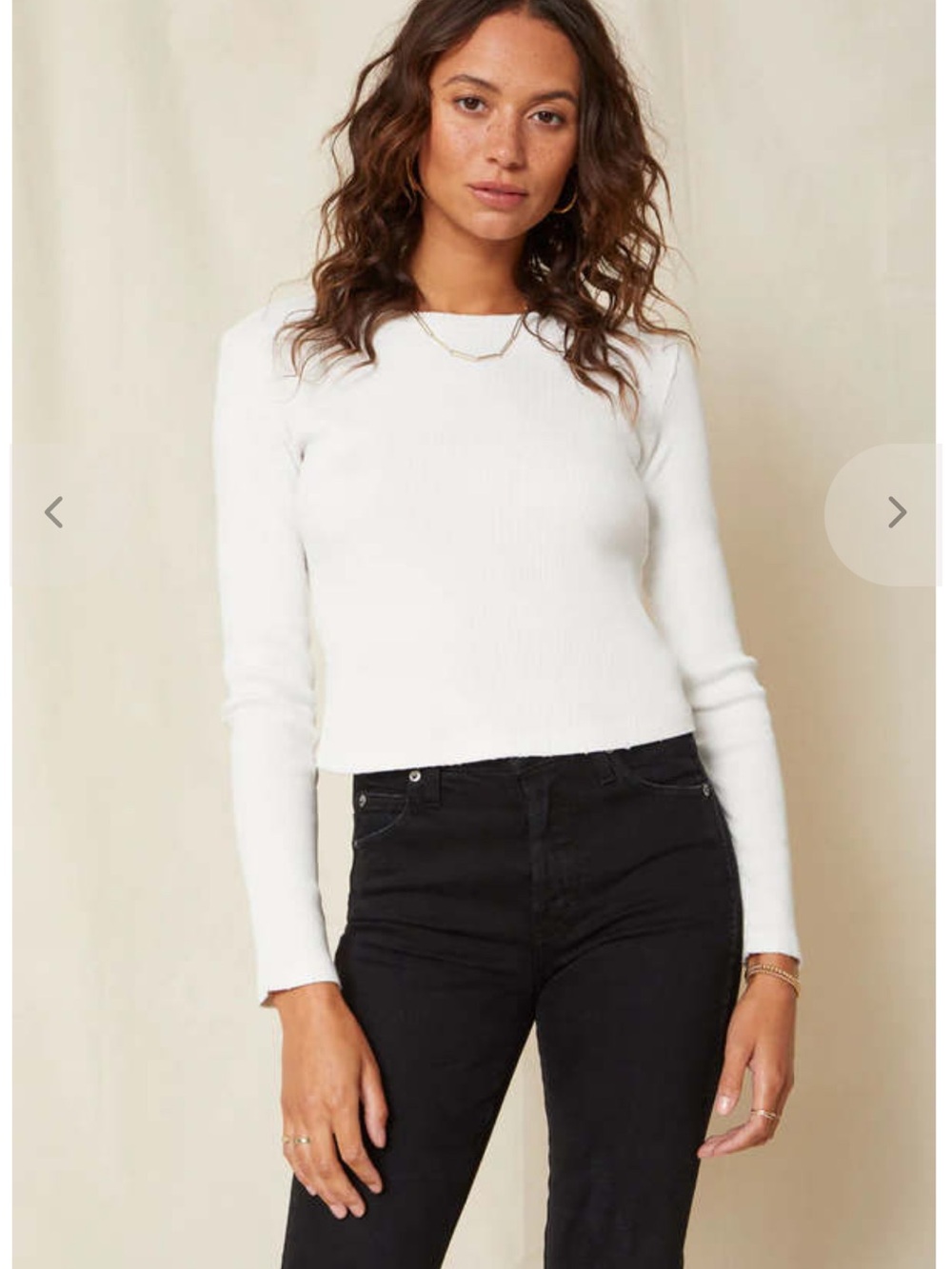 AMO Ribbed Long Sleeve Tee